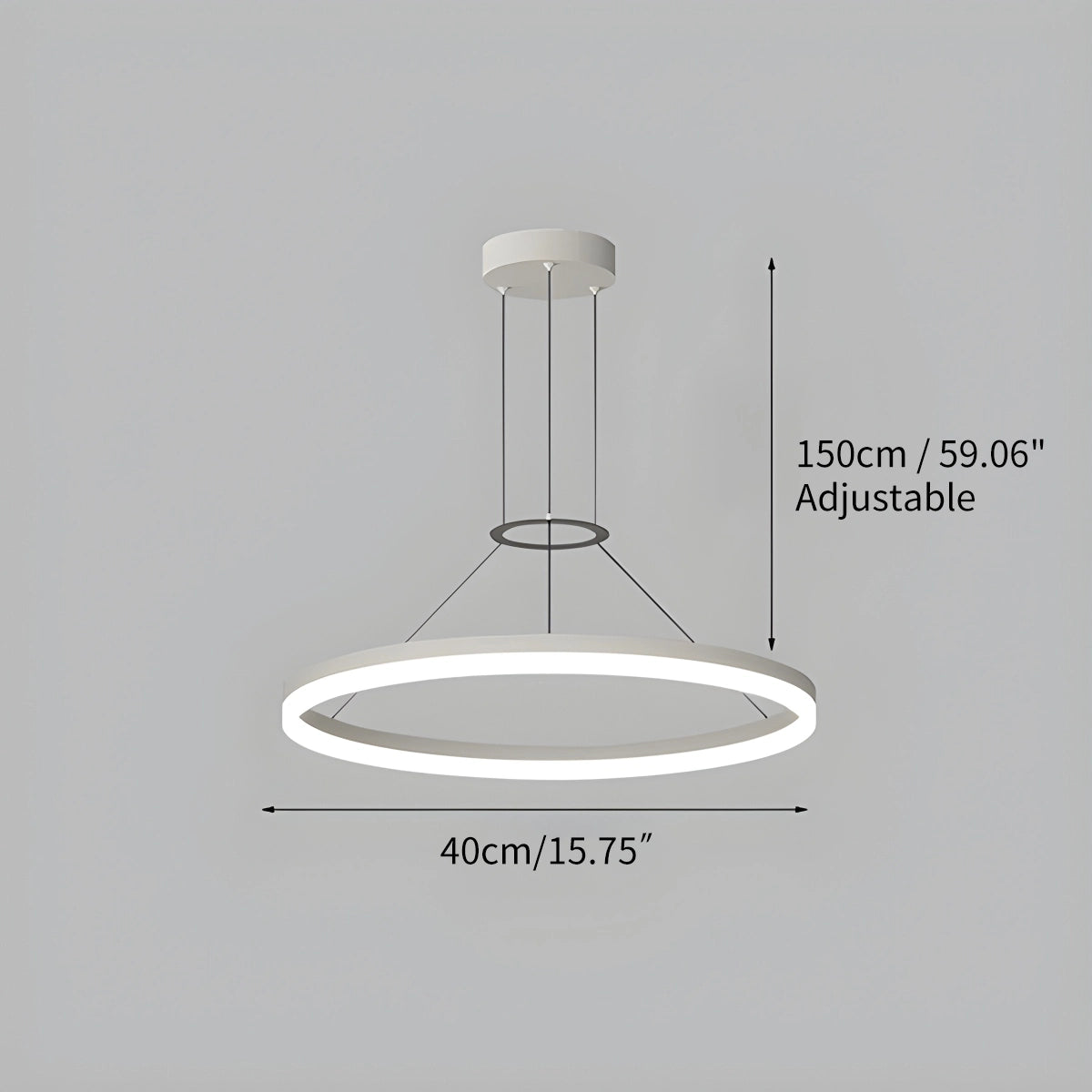 circular led pendant light