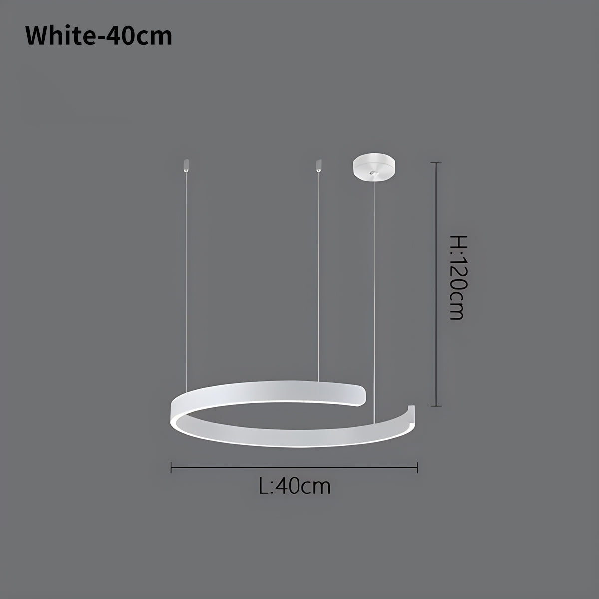 Antizer Modern Ring LED Chandelier for Living Room