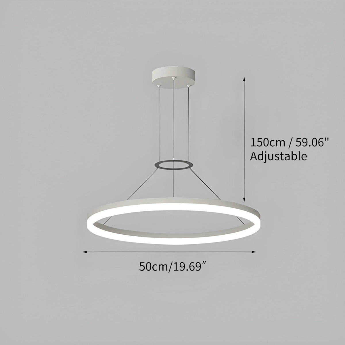circular led pendant light