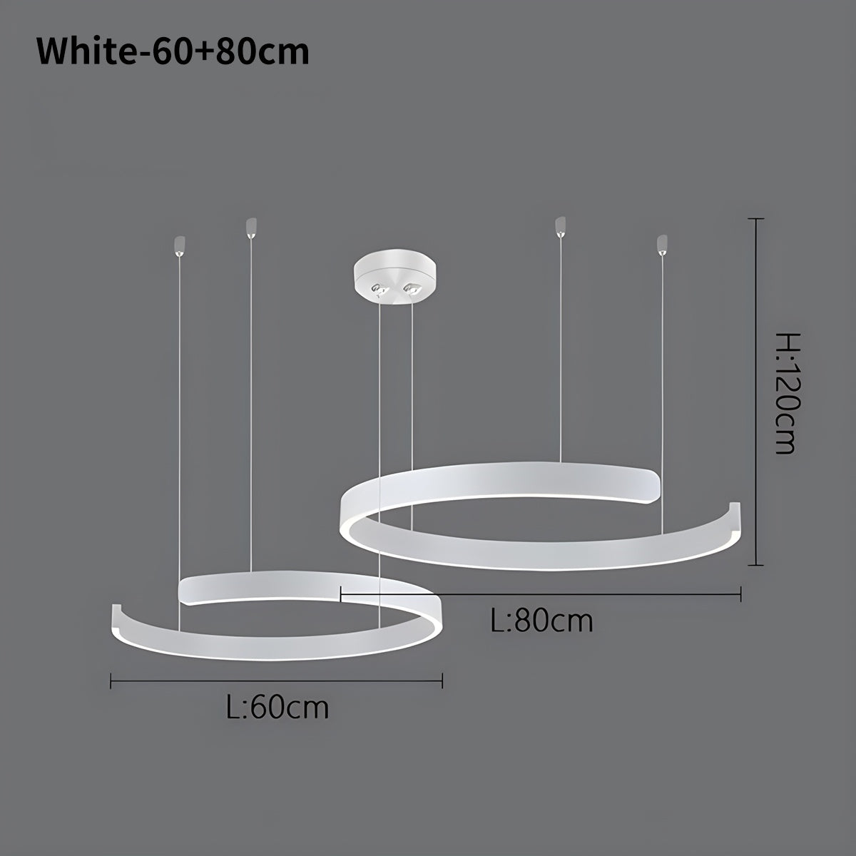 Antizer Modern Ring LED Chandelier for Living Room