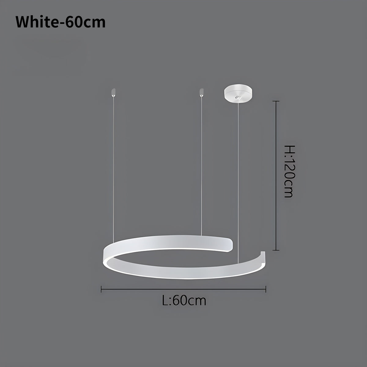 Antizer Modern Ring LED Chandelier for Living Room