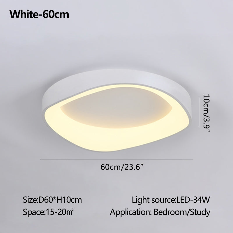 Antizer Nordic Acrylic Circle Ceiling Light for Bedroom