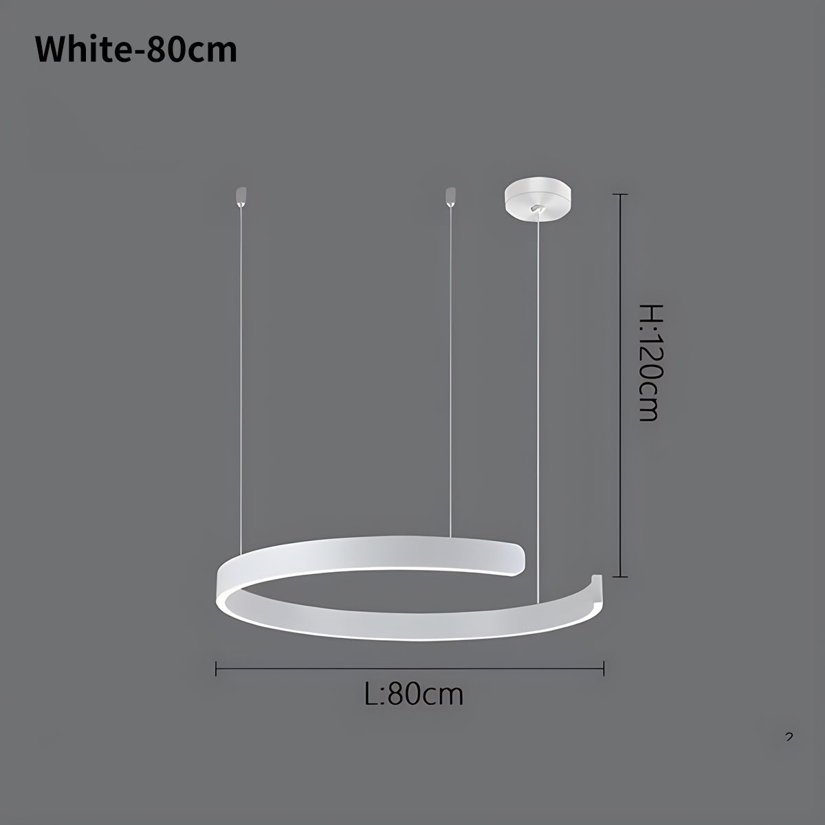 Antizer Modern Ring LED Chandelier for Living Room