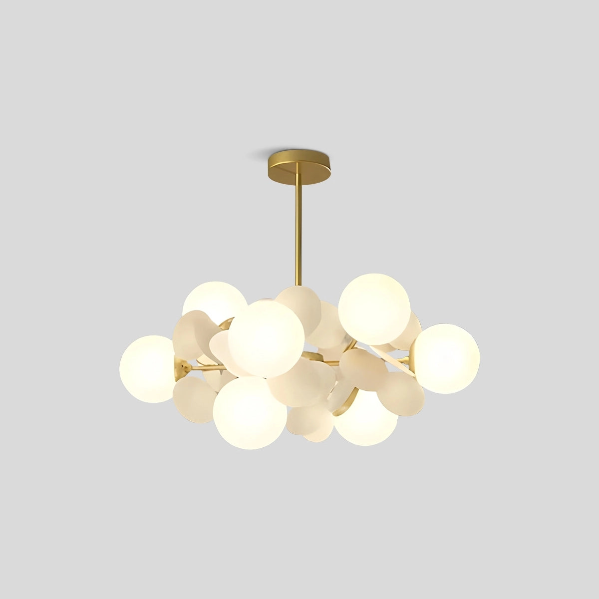 Antizer Colorful Flash Modern Chandelier 8 Head White-60cm / 23.62"