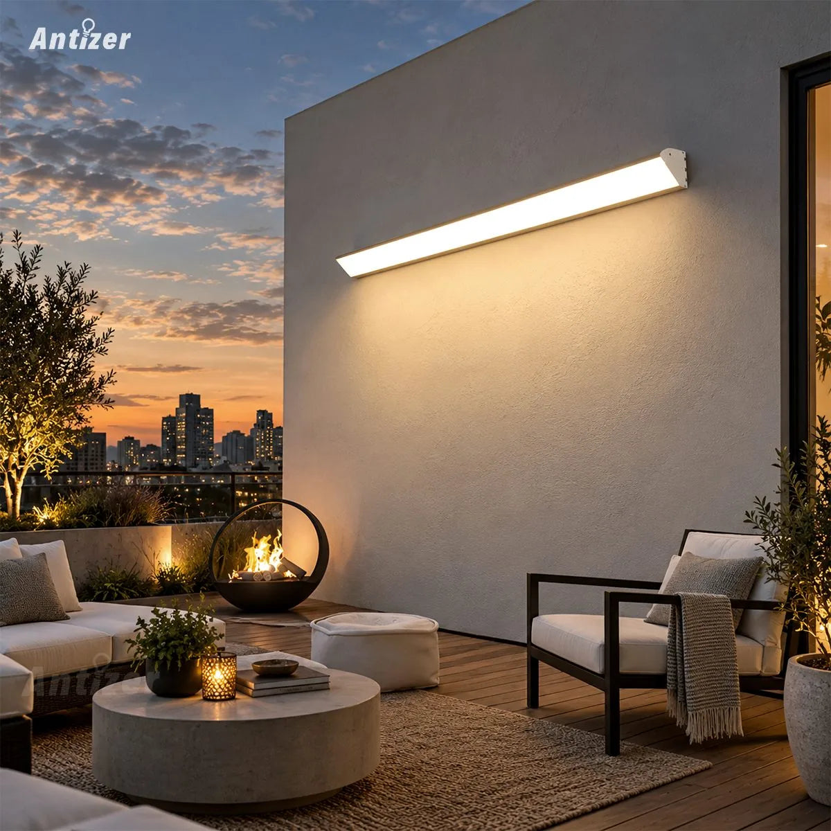 Antizer Waterproof Outdoor Wall Lamp