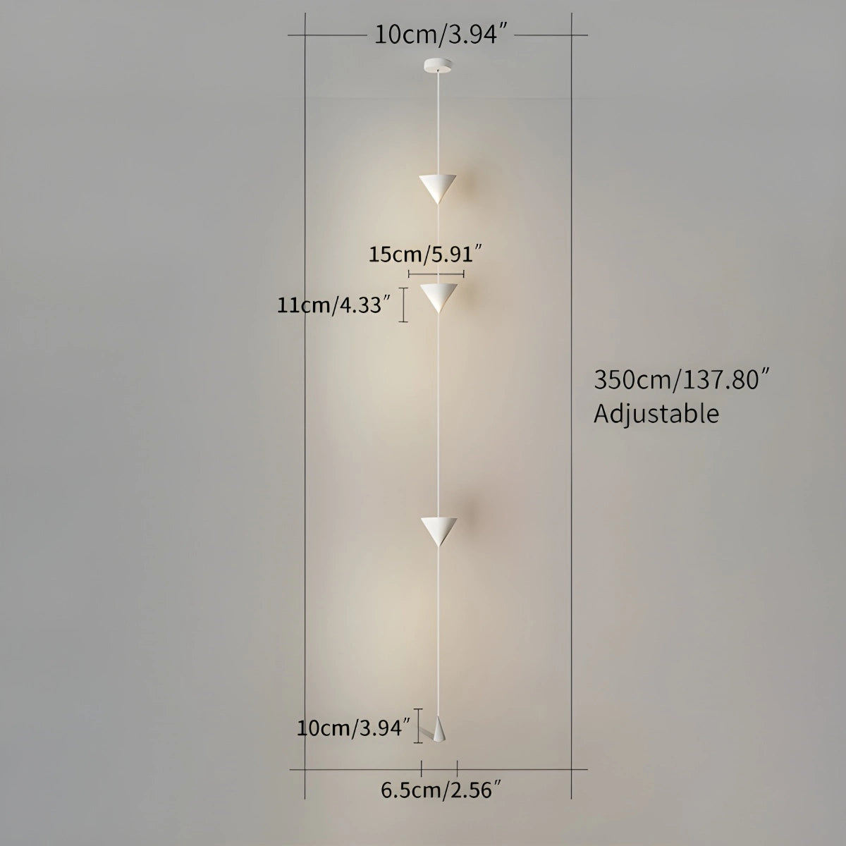 adjustable hanging floor lamp