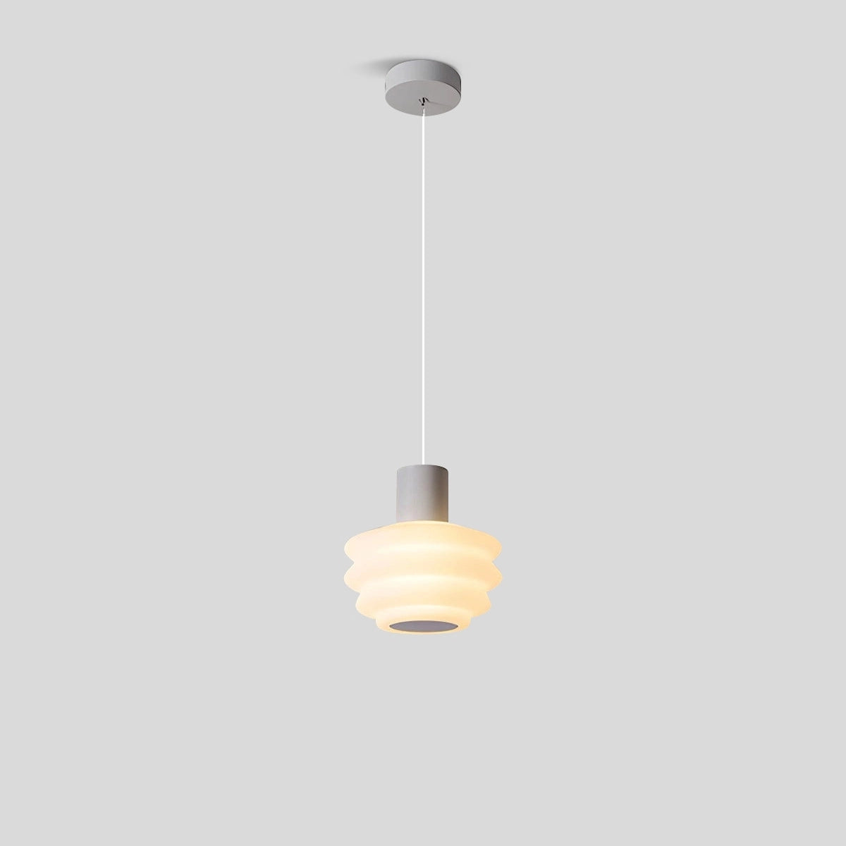 Antizer Nordic Cream Style LED Bedroom Small Pendant Light White Tricolor Light
