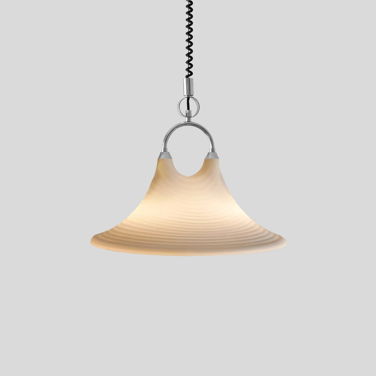 Antizer Carlo Trumpet Pendant Lamp for Dining Doom White