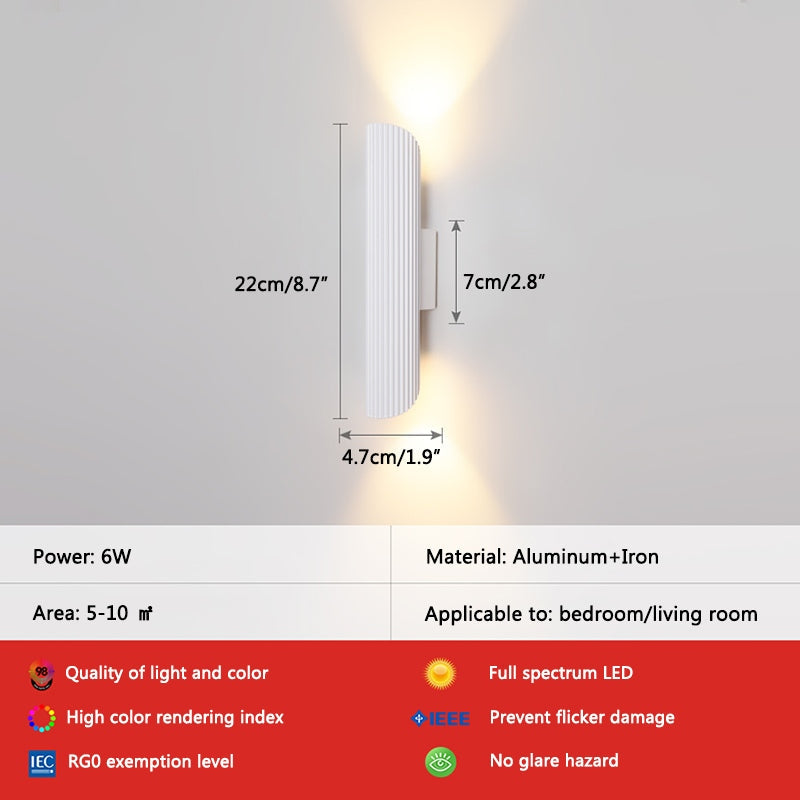 Antizer Roman Column Wall Lamp for Living Room