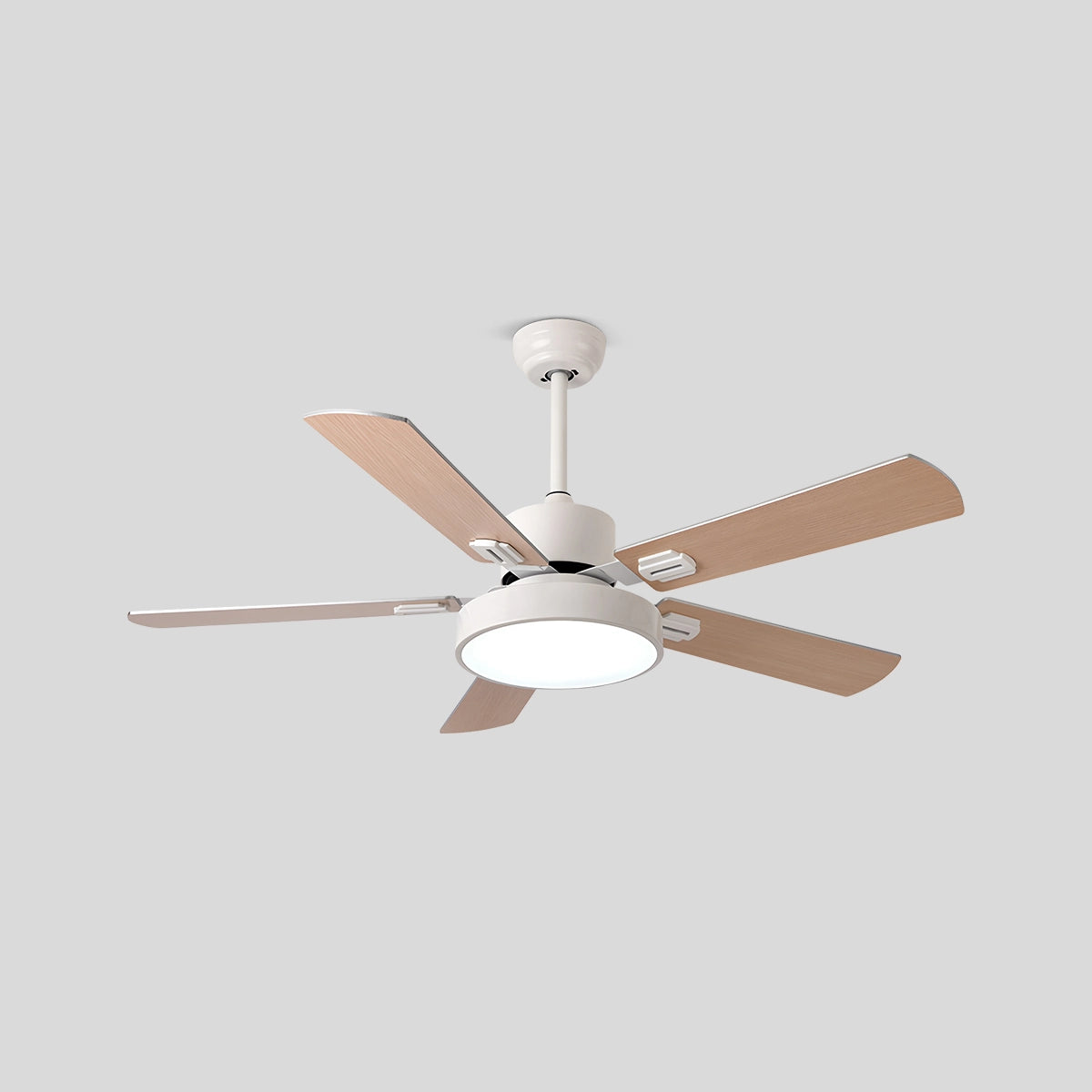 Antizer 5 Blade Vintage Ceiling Fan Light for Living Room White