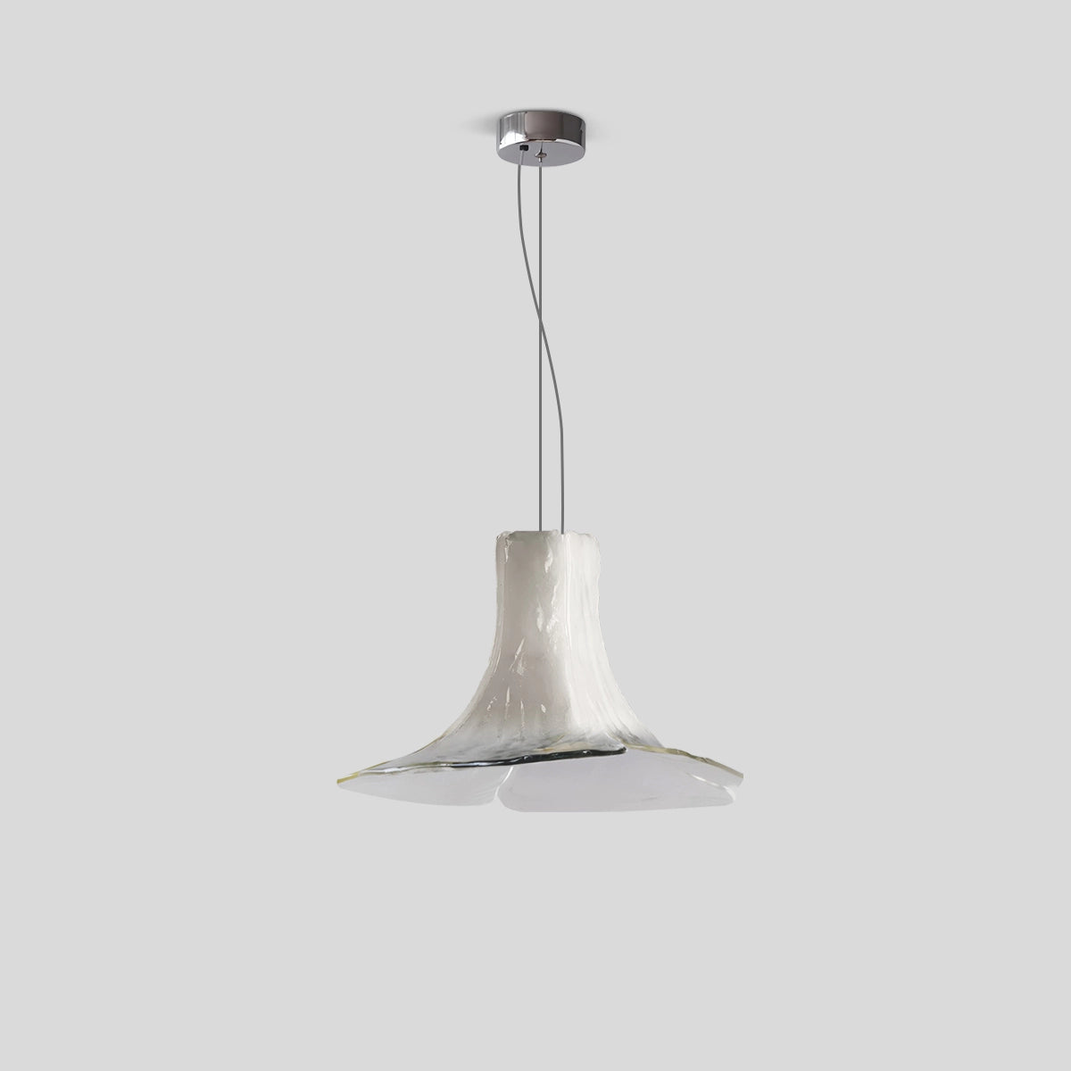 Antizer Murano Gradient Petal Glass Pendant Light White