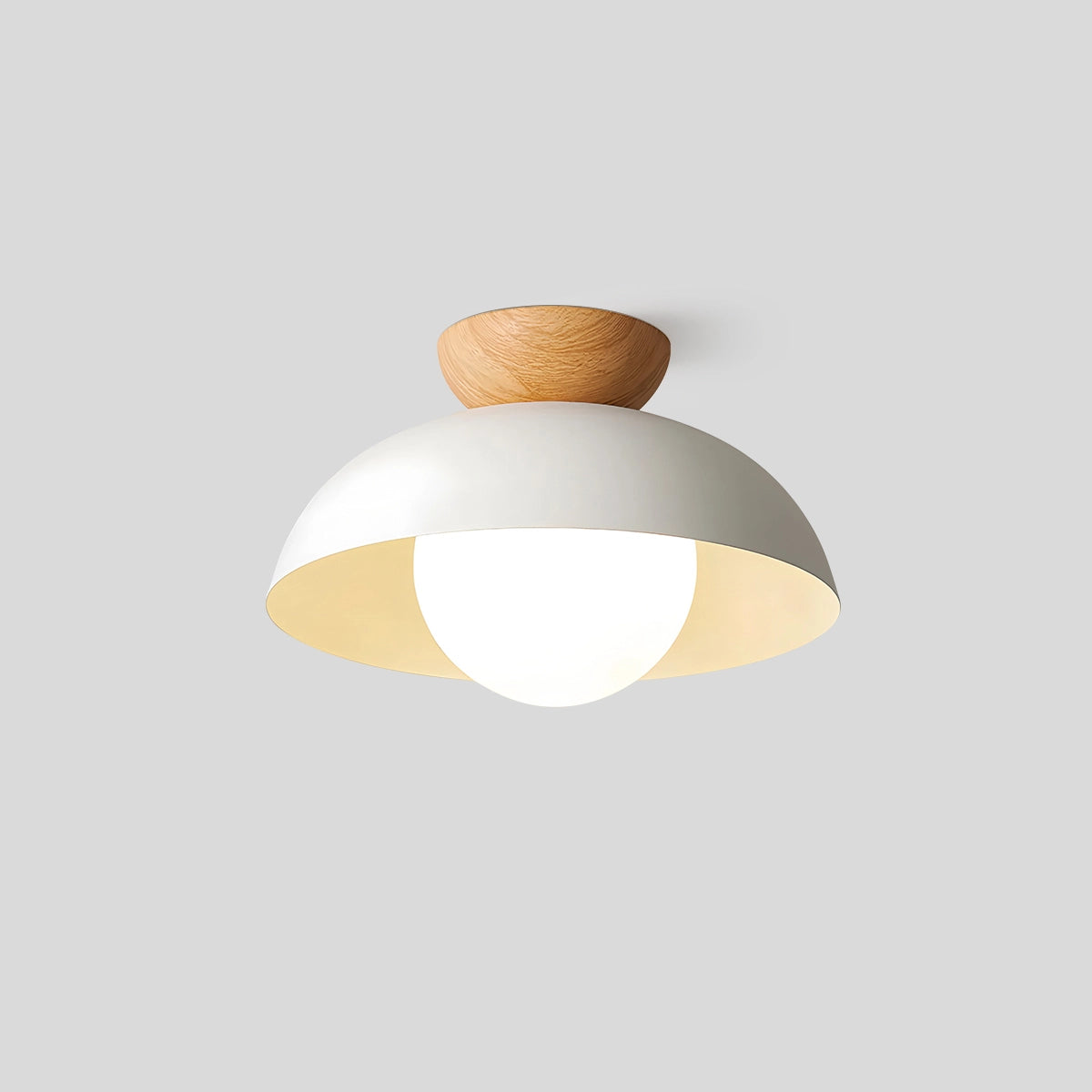 Antizer Volo Ceiling Lamp for Hallway White Dia 11.8″ x H 7.9″