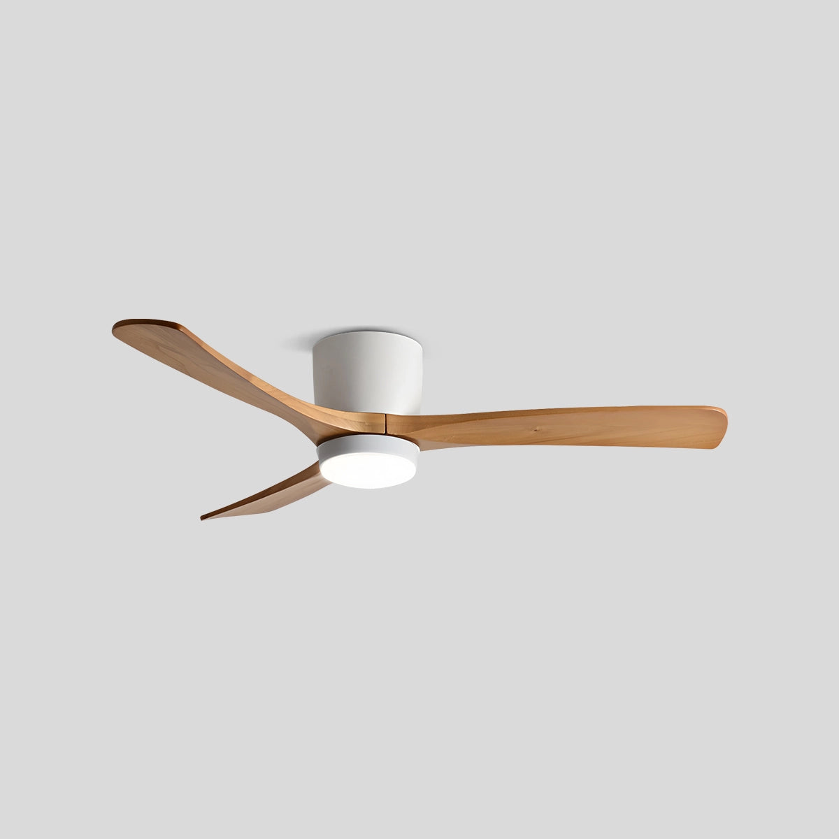 Antizer Large Low Profile Ceiling Fan with Light White