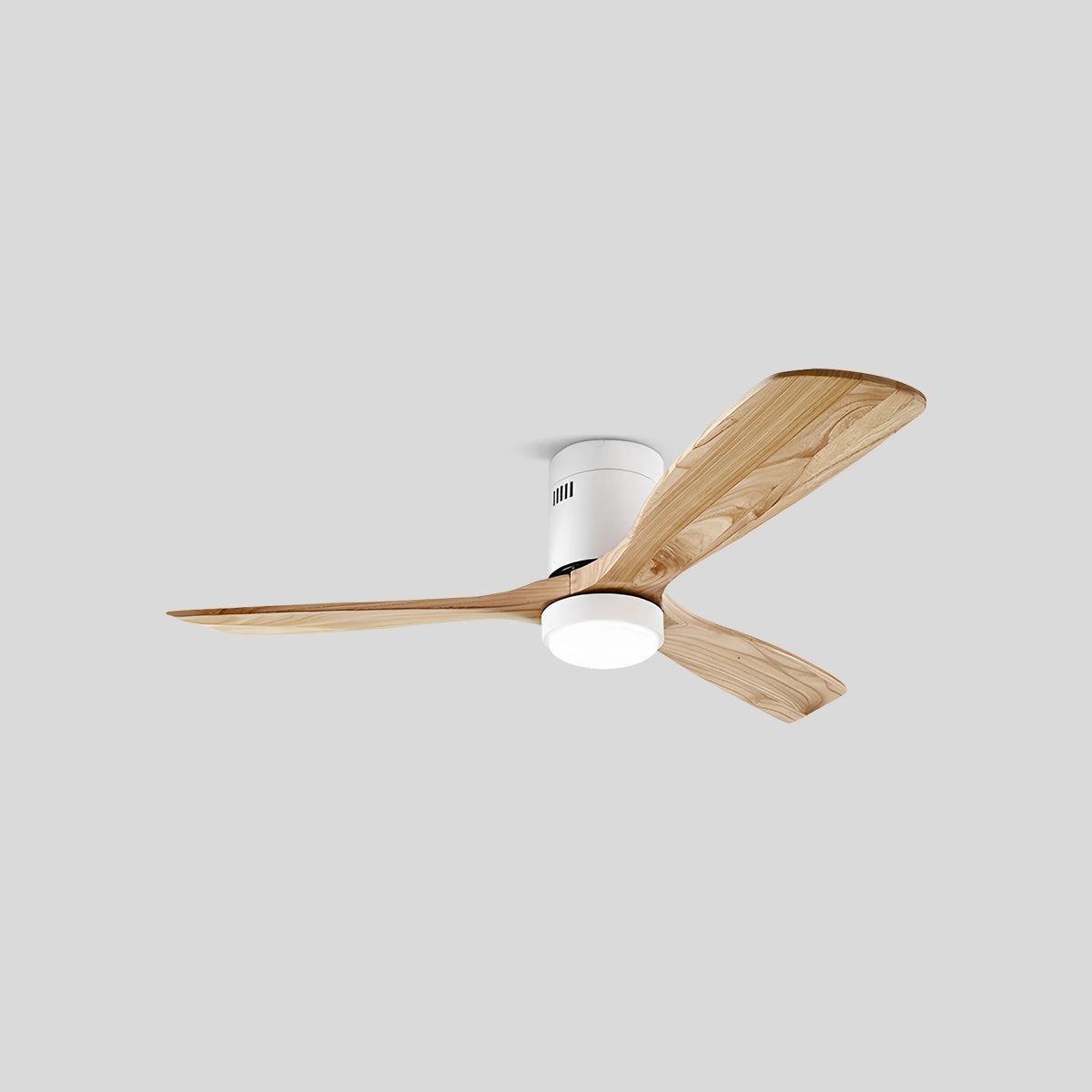 white LED hugger ceiling fan lamp
