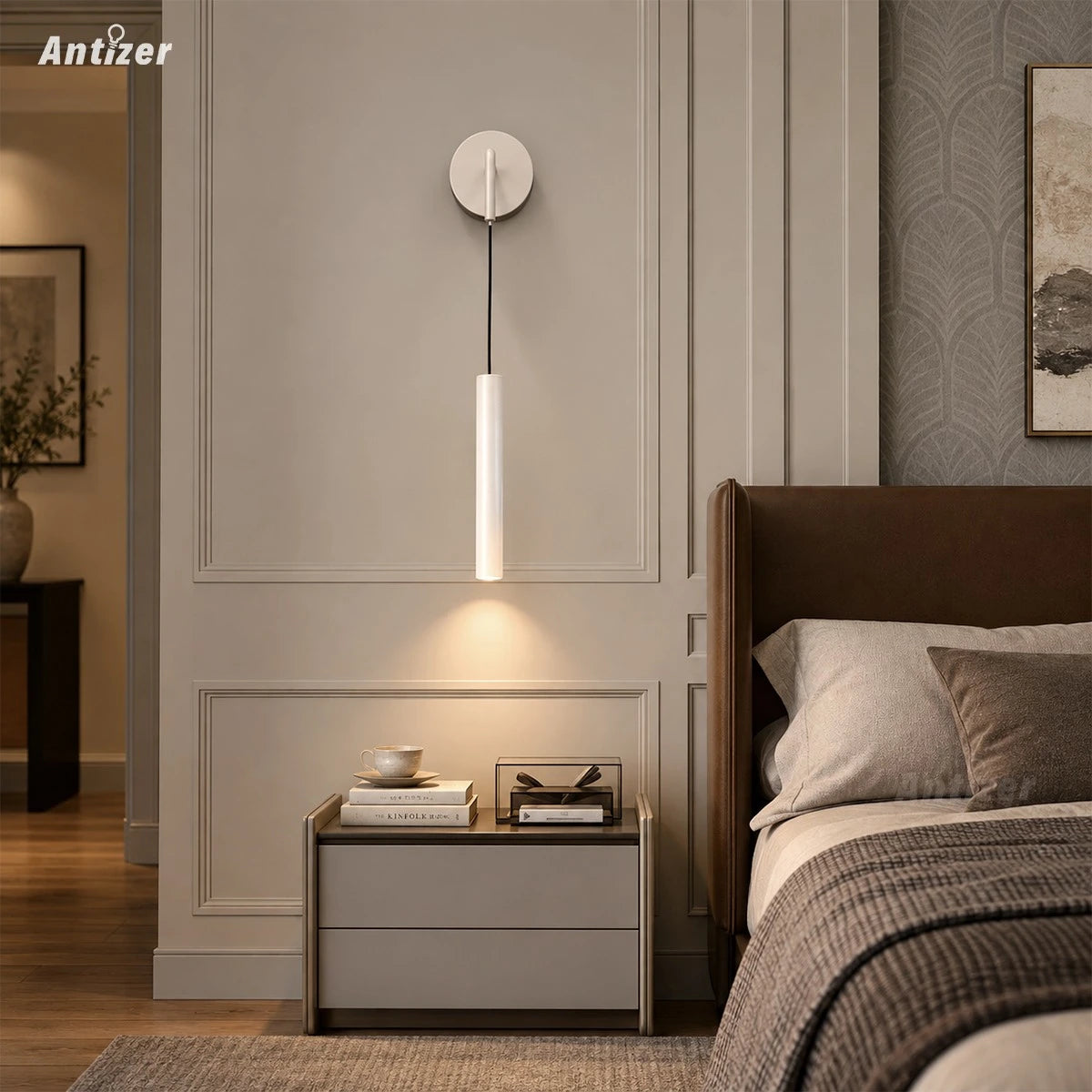 Antizer Nordic Minimalist Bedroom Sconce & Spotlight