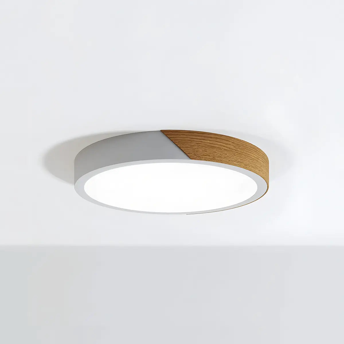 wood flush mount ceiling light