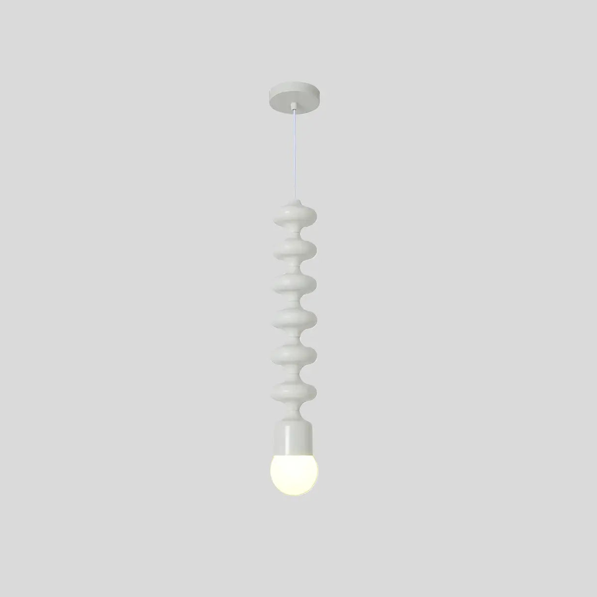 Antizer Bauhaus Bead Bedside Pendant Light White