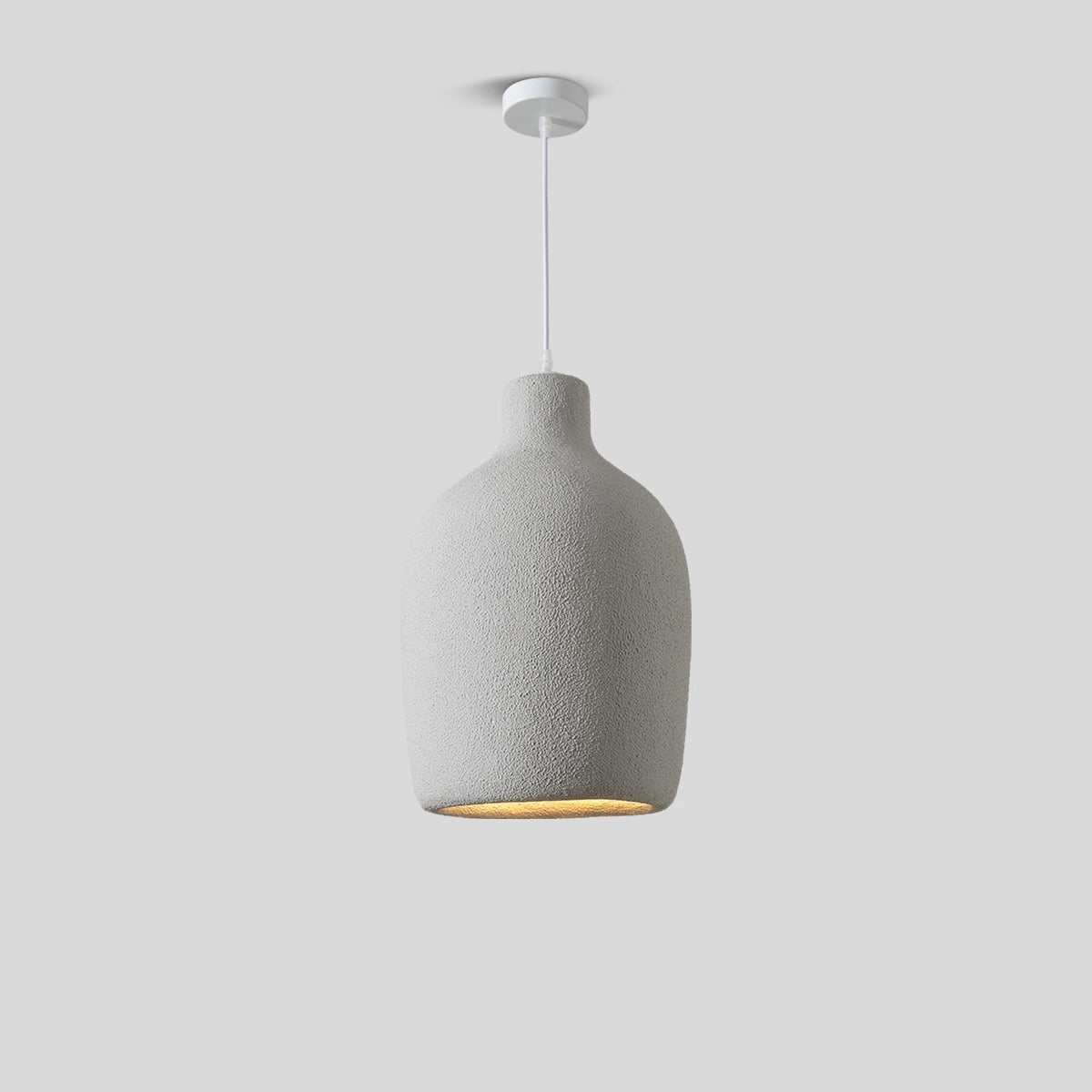 Antizer Wabi Sabi Style Dining Room Pendant Light White Dia 30cm x H 46cm / ∅ 11.81″ x H 18.11″ Warm Light