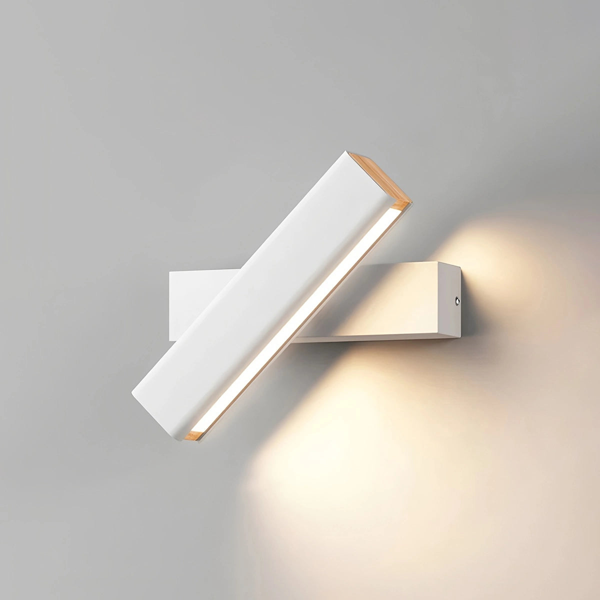Antizer Adjustable Bar Wall Sconce for Bedroom White