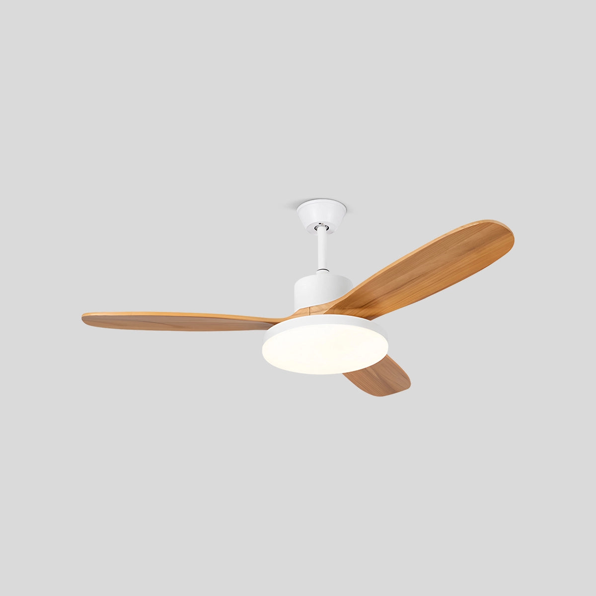 Antizer 3 Wood Blade Ceiling Fan with Light White