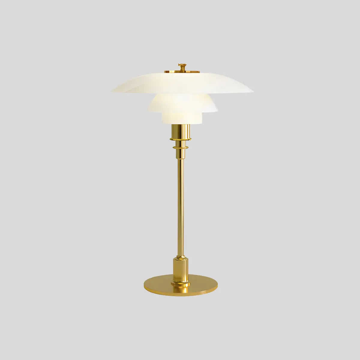 Antizer Classic Reading Table Lamp for Bedroom White+Gold D 28cm/11.02" x H 47cm/18.05"