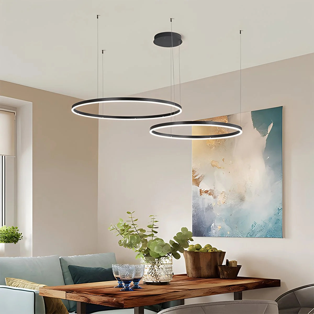 wireless ring chandelier ceiling lamps