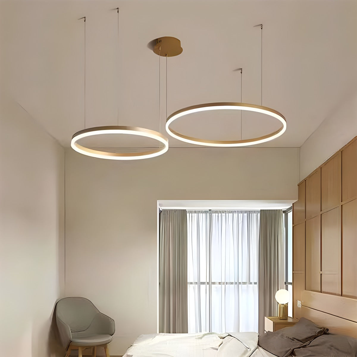 ring chandelier for bedroom