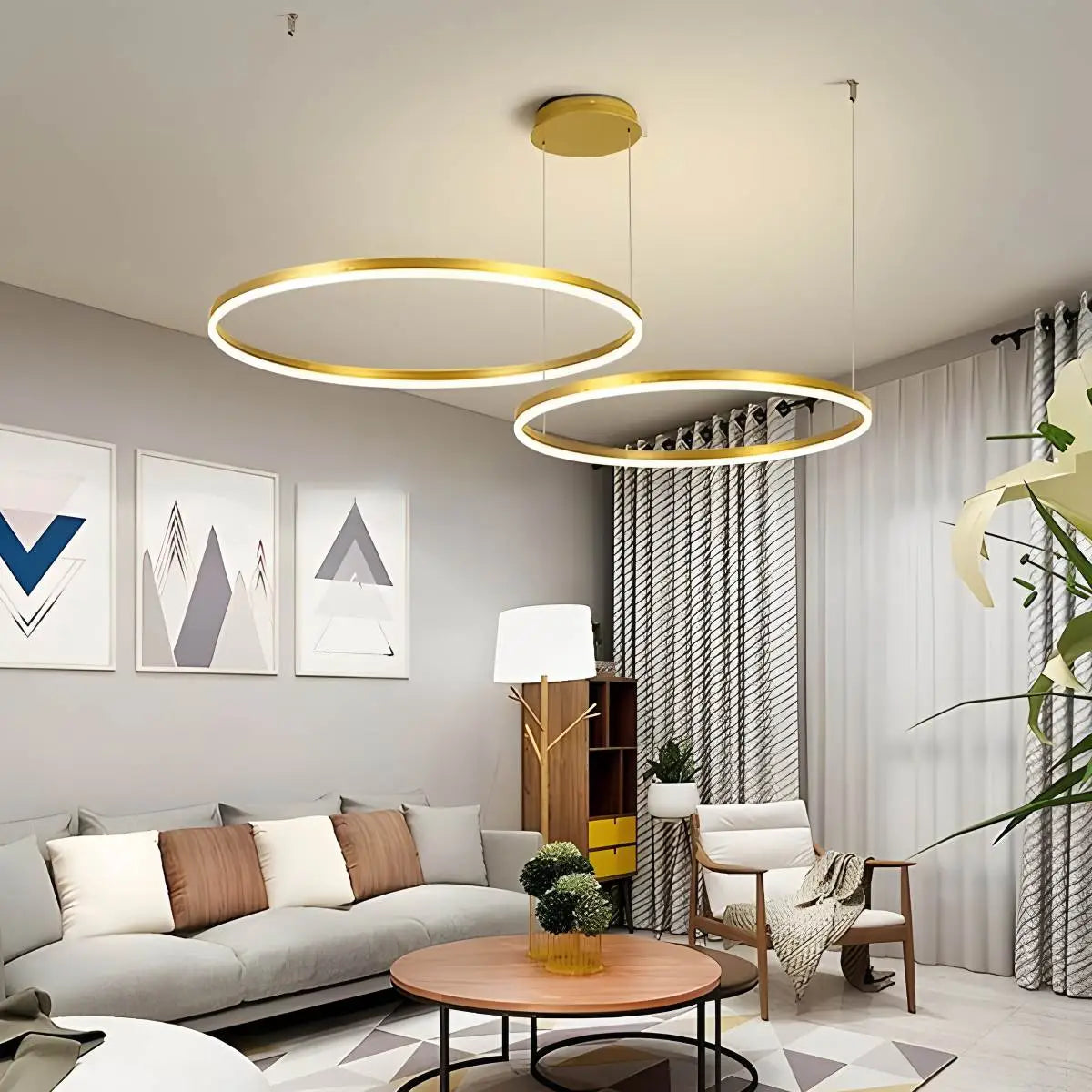 ring chandelier for living room