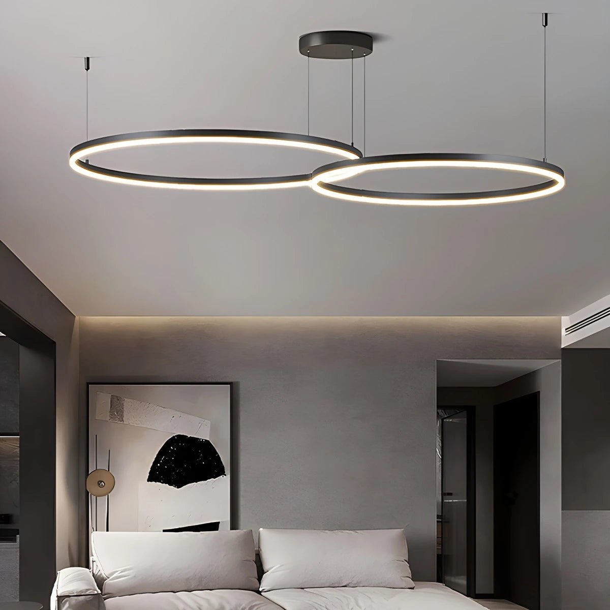 wireless ring chandelier ceiling lamp