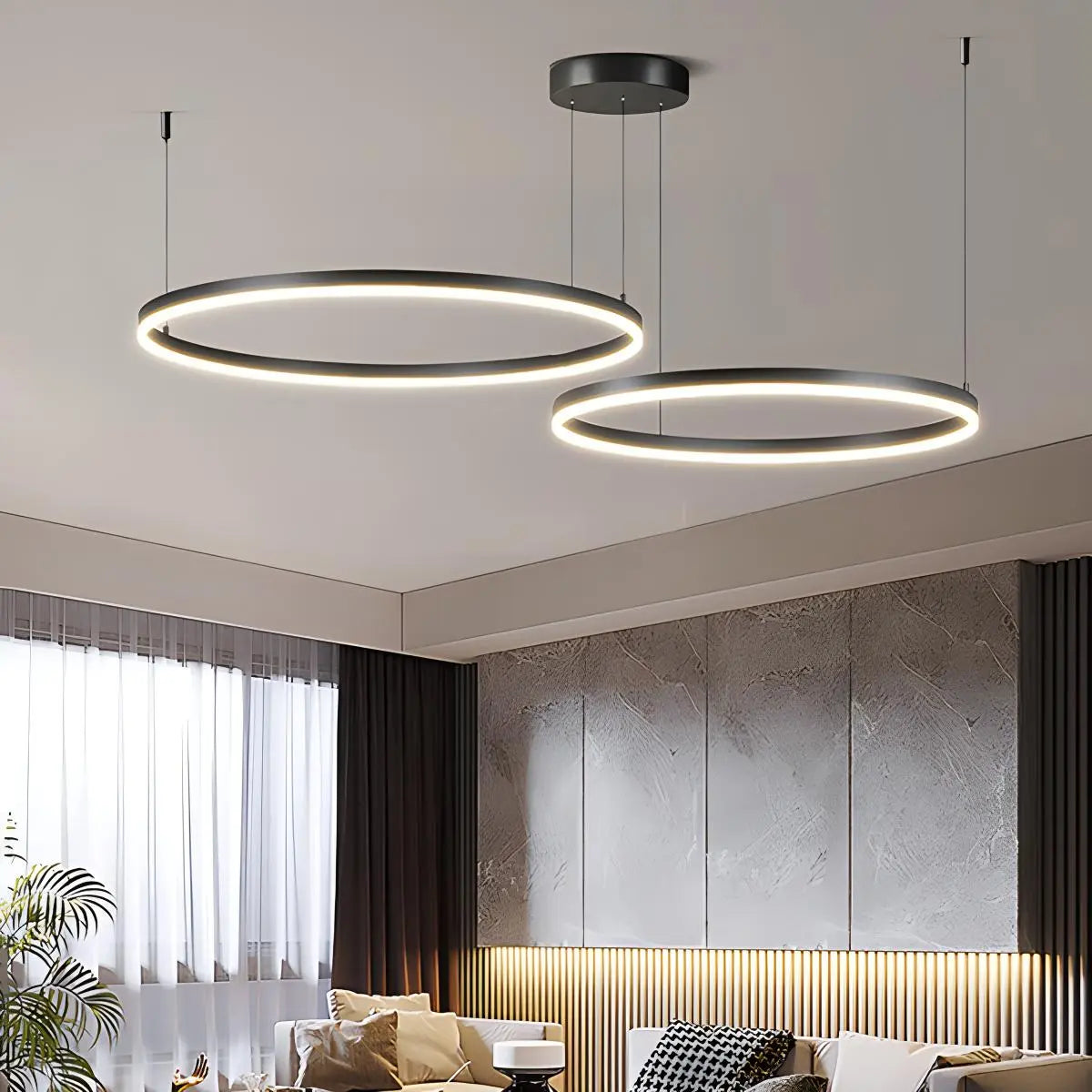 wireless ring chandelier ceiling lamp
