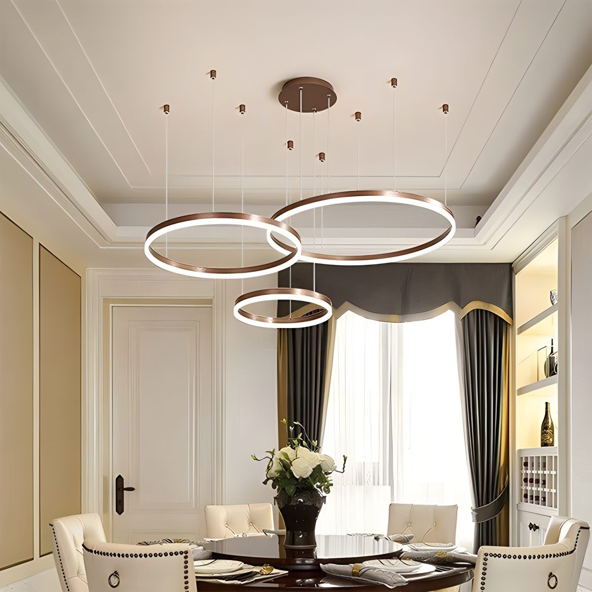 ring chandelier for dining room