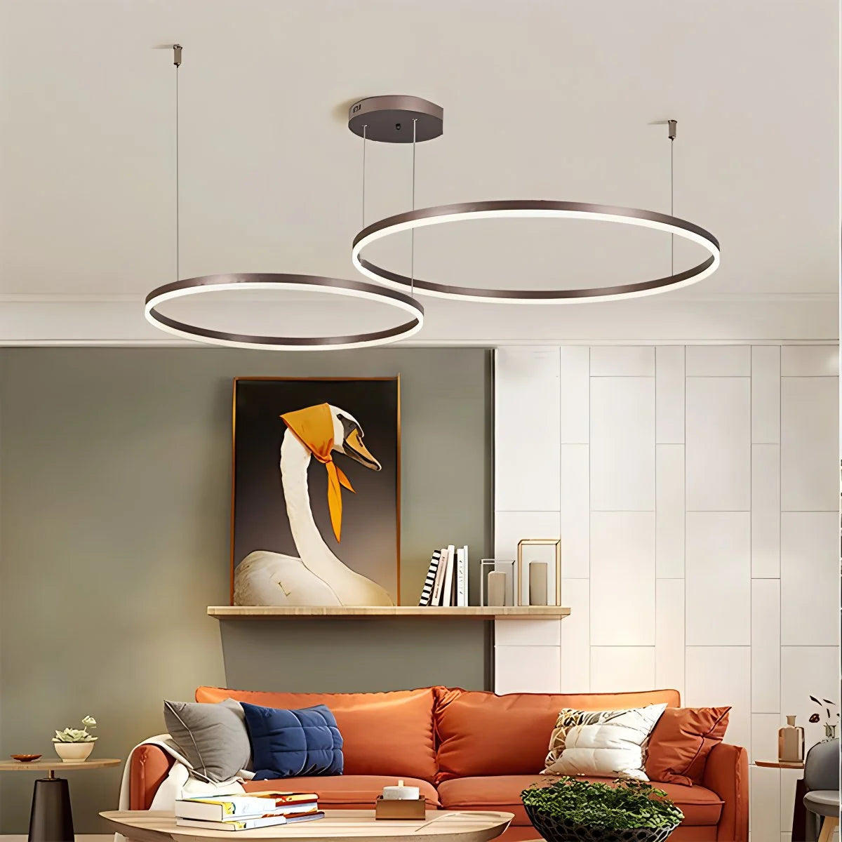 modern ring chandelier