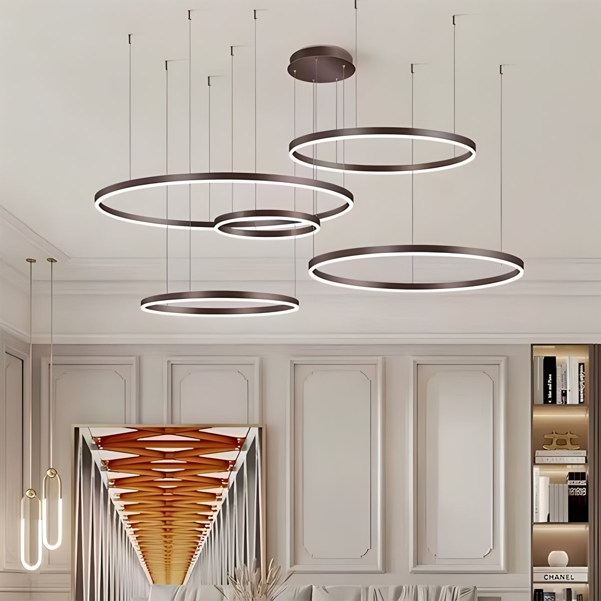 ring chandelier for living room