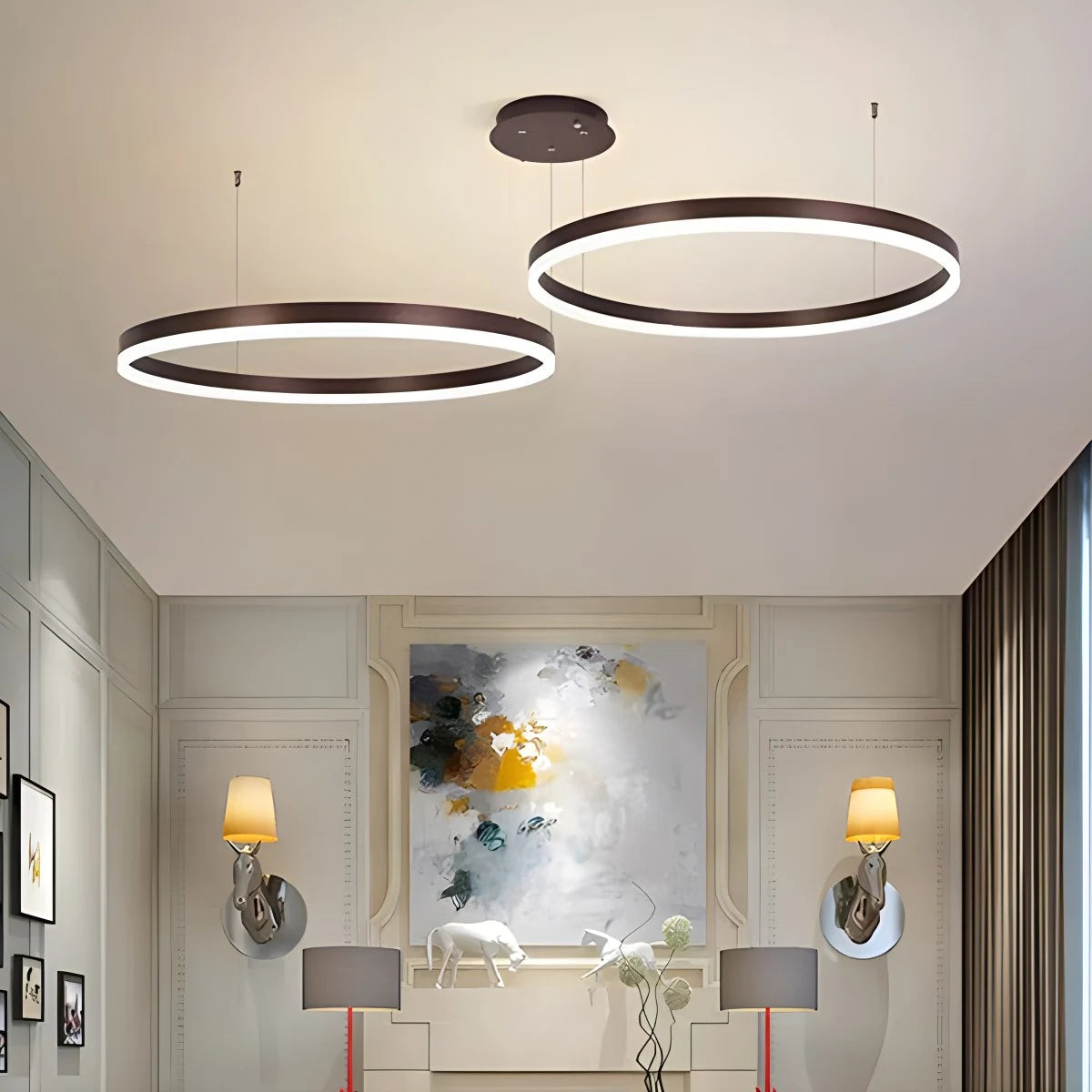 modern ring chandelier