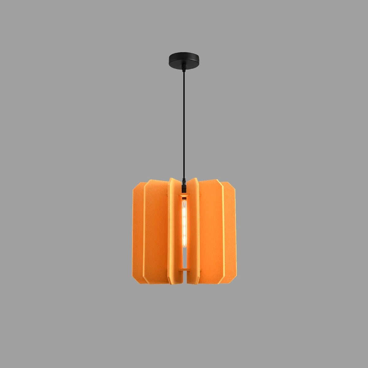 Antizer Rectangular Piece Acoustic Pendant Light Yellow Dia 42cm x H 40cm / ∅ 16.54" x H 15.75"