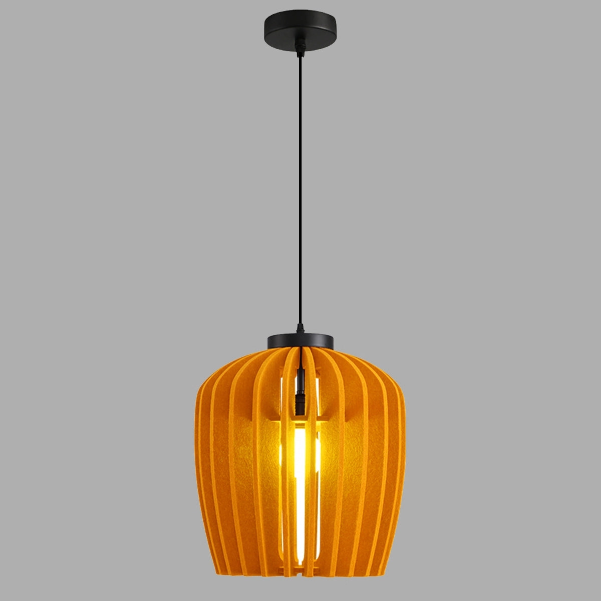 Antizer Wine Jar Shape Acoustic Pendant Light Yellow Dia 37cm x H 40cm / ∅ 14.57" x H 15.75"