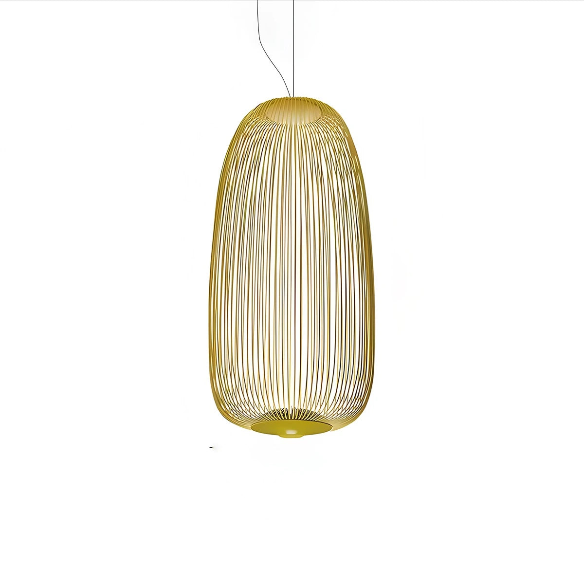 metal bird cage pendant light