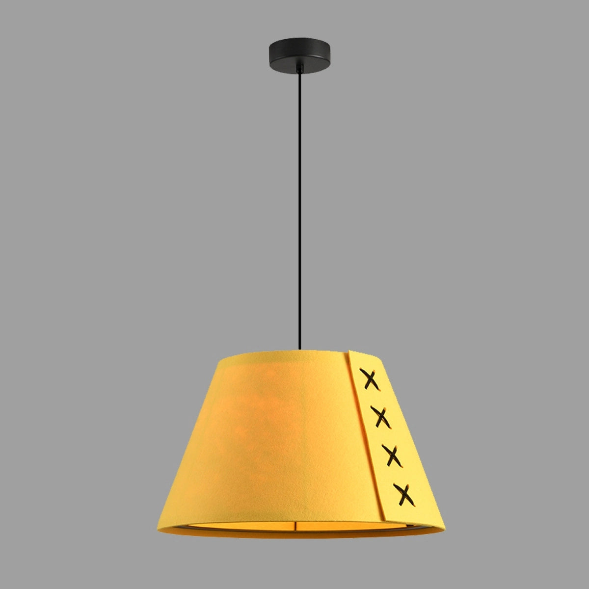 Antizer Modern Sound Absorbing Felt Pendant Light Yellow