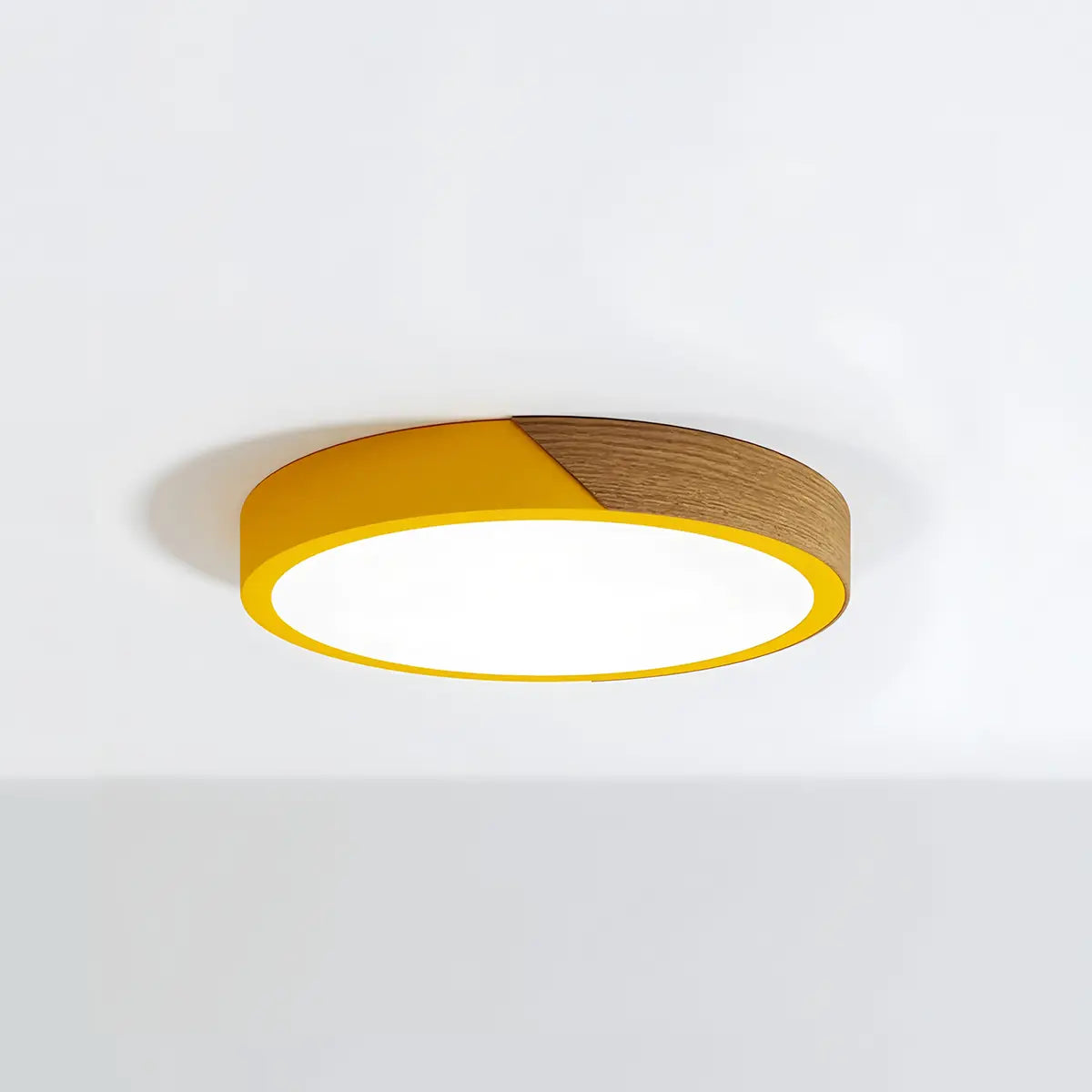 minimalist wood ceiling light