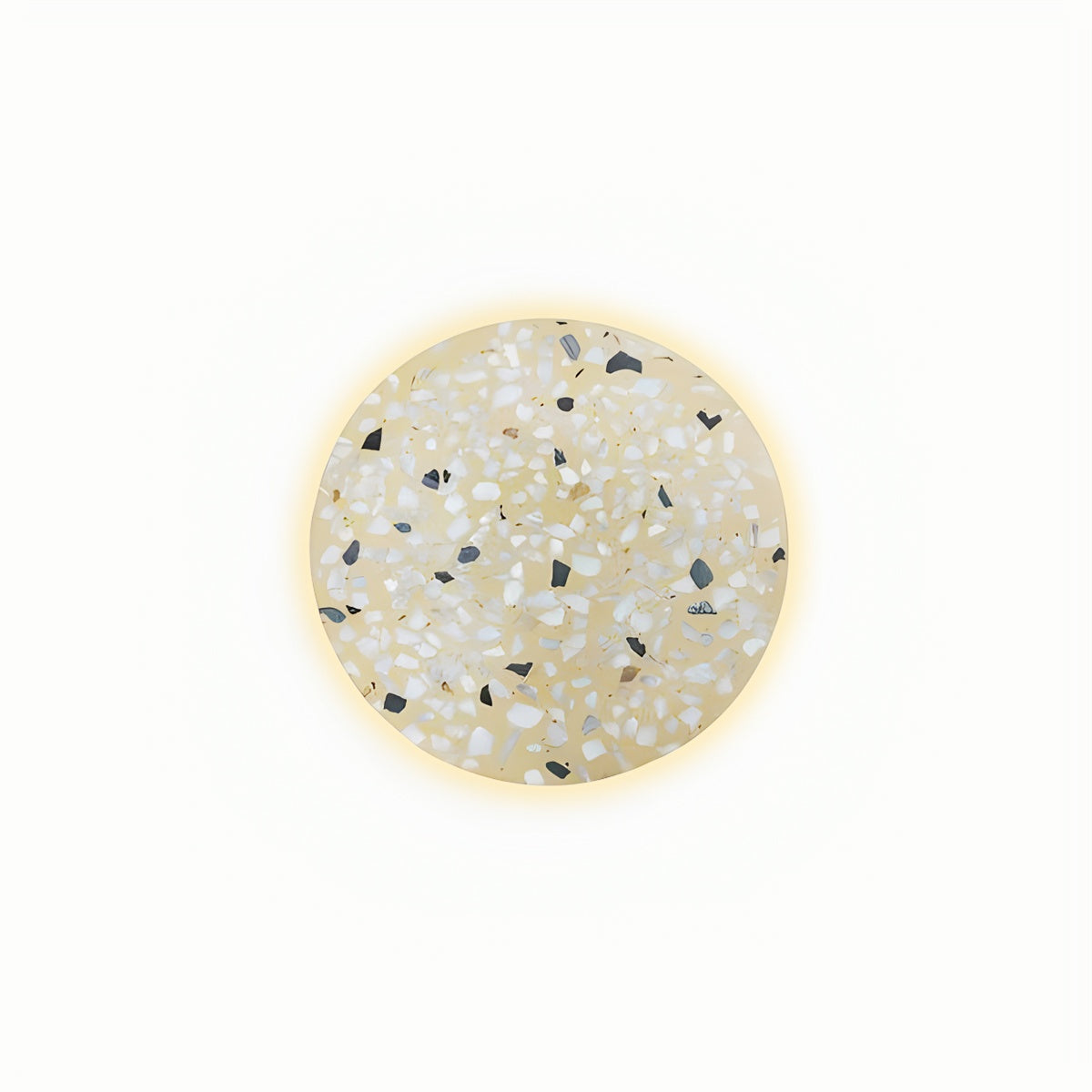 Antizer Nordic Light Luxury Round Disc Wall Sconce Yellow