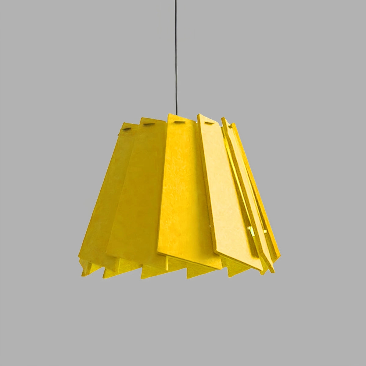 Antizer Rotating Leaf Acoustic Pendant Light for Living Room Office Yellow Dia 40cm x H 30cm / ∅ 15.75" x H 11.81"