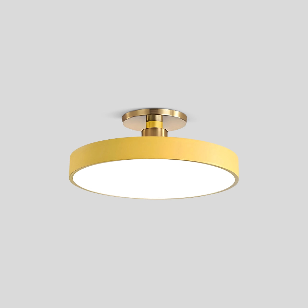 Antizer Isla Flush Mount Ceiling Lamp for Bedroom Yellow