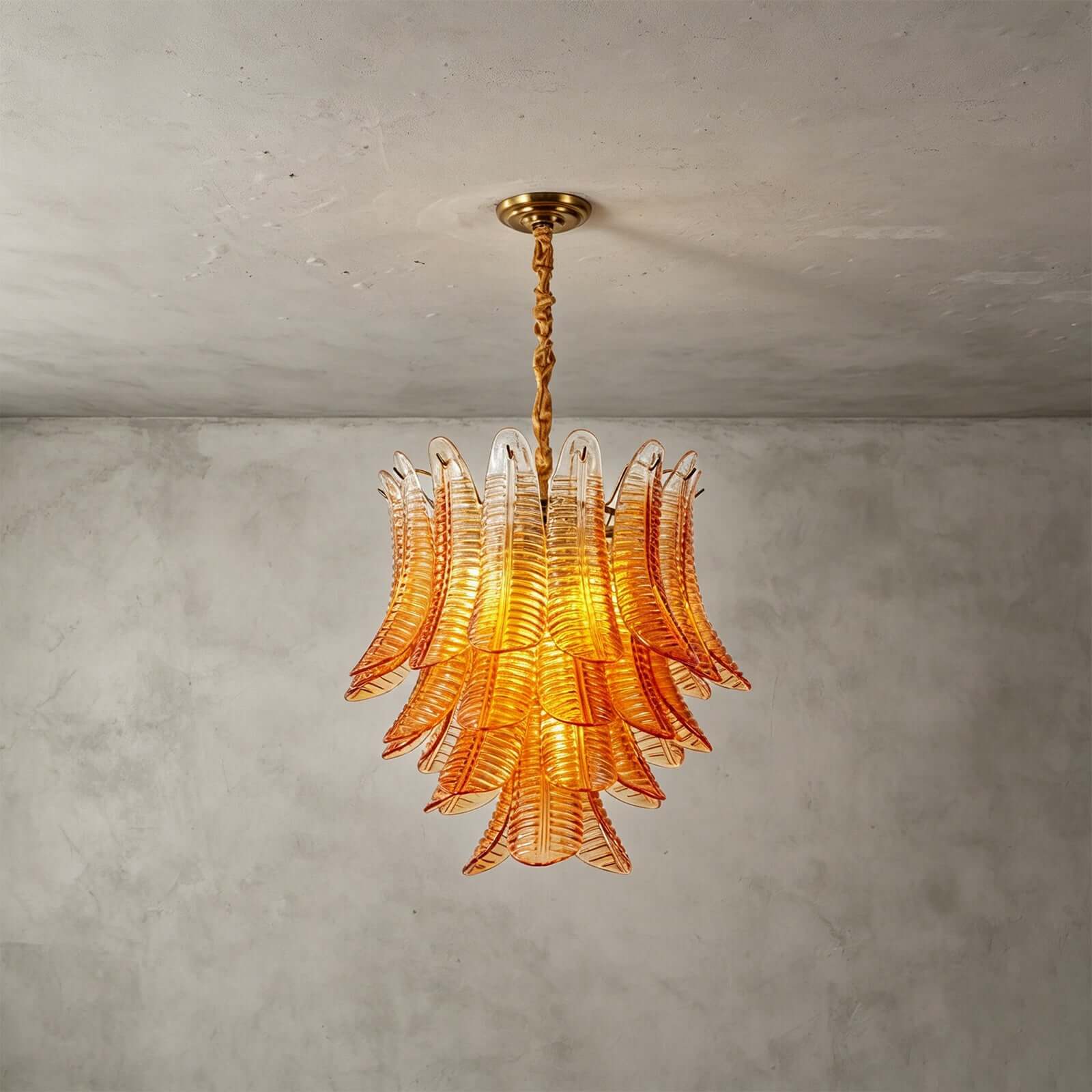 Amber Amvella Chandelier | Amber Murano Glass Dining Room Chandelier