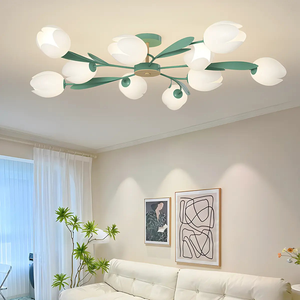 Antizer Magnolia Bud Living Room Chandelier