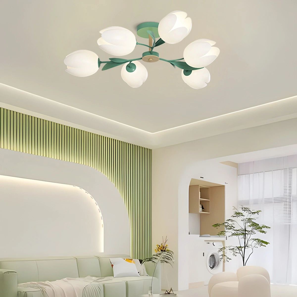 Antizer Magnolia Bud Living Room Chandelier