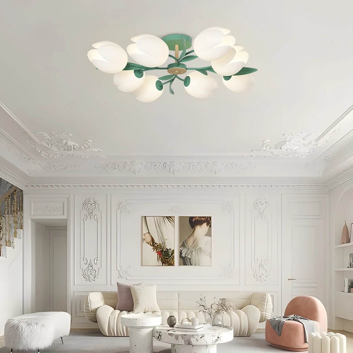 Antizer Magnolia Bud Living Room Chandelier