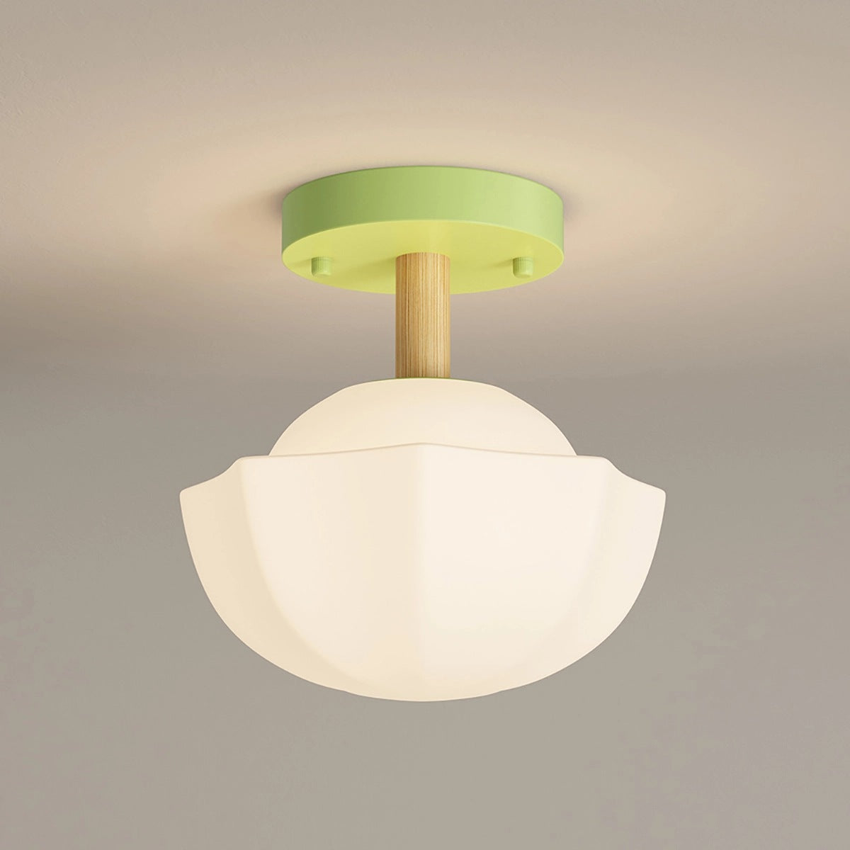Antizer Creative Pastoral Style LED Ceiling Light Green