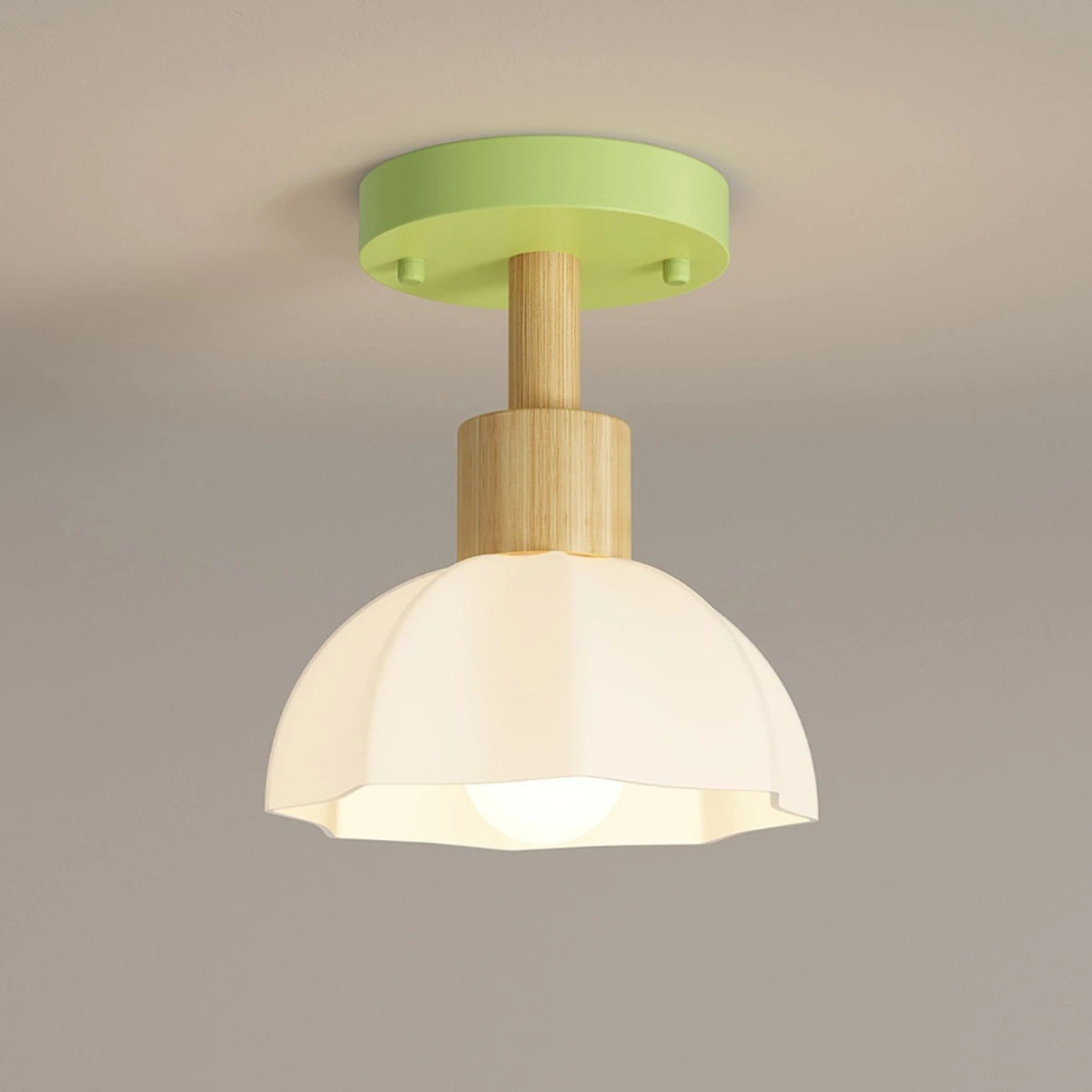 Antizer Nordic Corridor Glass Ceiling Lamp Green