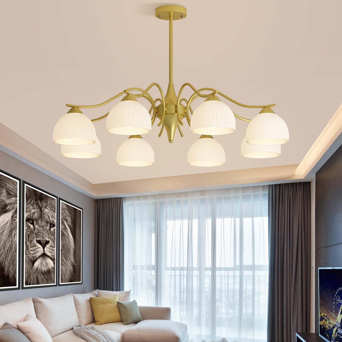 Antizer French Pastoral Living Room Chandelier