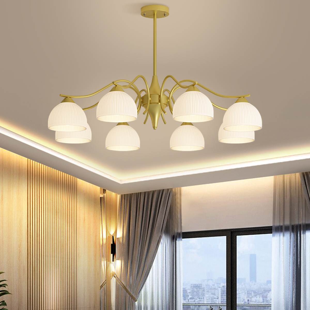 Antizer French Pastoral Living Room Chandelier